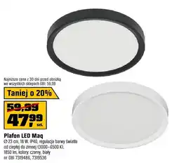 OBI Plafon LED Maq Ø23cm, 18W, IP44, regulacja barwy światła oferta
