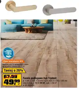 OBI Panele podłogowe Dąb Trydent gr. 8mm, kl. AC4,4-stronna fuga oferta