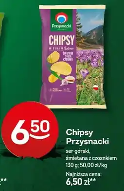 Żabka Chipsy Przysnacki ser górski, śmietana z czosnkiem oferta