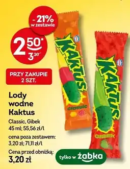 Żabka Lody wodne Kaktus Classic, Gibek oferta