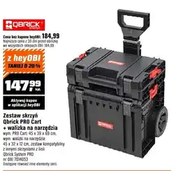 OBI Zestaw skrzyń Qbrick PRO Cart + walizka na narzędzia oferta
