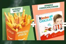 Żabka Frytki + czekolada kinder oferta