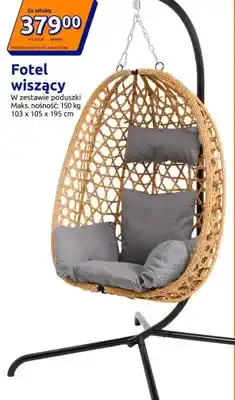 Action Fotel wiszący w zestawie poduszki oferta