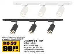 OBI Zestaw Pipe Track 1m, 3 x GU10, kolory: czarny, biały oferta