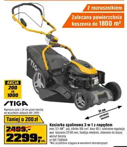 OBI Kosiarka spalinowa 3 w 1 z napędem z rozrusznikiem oferta
