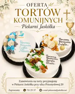 Jaskółka OFERTA TORTÓW KOMUNIJNYCH) Piekarni Jaskółka komunia oferta