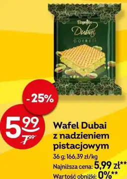 Żabka Wafel Dubai z nadzieniem pistacjowym oferta