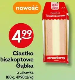 Żabka Ciastko biszkoptowe Gąbka truskawka oferta