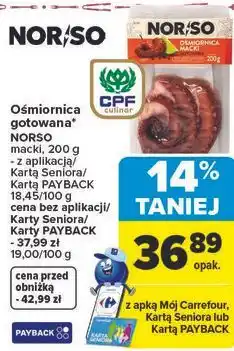 Carrefour Market Ośmiornica gotowana* NORSO macki oferta