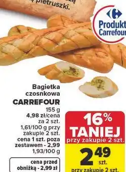 Carrefour Market Bagietka czosnkowa CARREFOUR oferta