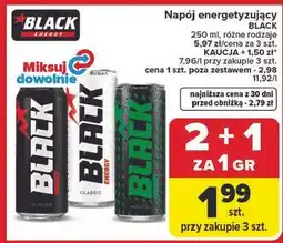 Carrefour Market Napój energetyzujący BLACK oferta