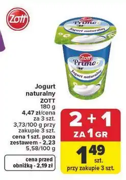 Carrefour Market Jogurt naturalny ZOTT oferta