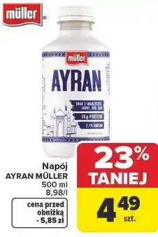 Carrefour Market Napój AYRAN MÜLLER oferta