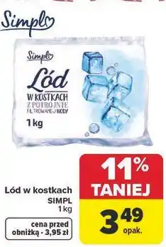 Carrefour Market Lód w kostkach SIMPL oferta