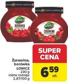 Carrefour Market Żurawina, borówka ŁOWICZ oferta
