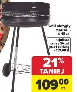 Carrefour Market Grill okrągły MANAUS ø 48 cm oferta