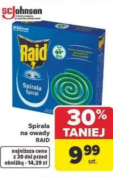 Carrefour Market Spirala na owady RAID oferta