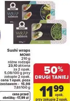 Carrefour Market Sushi wraps MOWI oferta