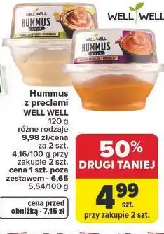Carrefour Market Hummus z preclami WELL WELL oferta