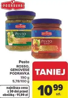 Carrefour Market Pesto ROSSO, GENOVESE PODRAVKA oferta