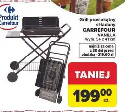 Carrefour Market Grill prostokątny składany CARREFOUR MANILLA oferta
