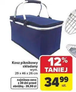 Carrefour Market Kosz piknikowy składany oferta