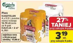 Carrefour Market Piwo Kasztelan 4 x 0,5 l puszka oferta