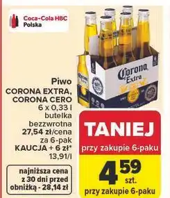 Carrefour Market Piwo CORONA EXTRA, CORONA CERO oferta