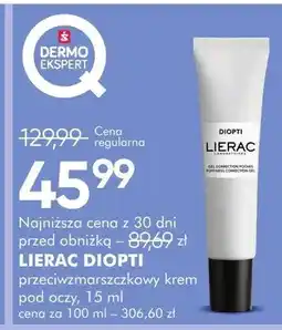 SuperPharm Krem przeciwzmarszczkowy Lierac Diopt oferta