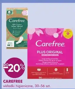 SuperPharm Wkładki higieniczne carefree plus original oferta