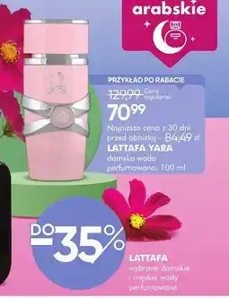 SuperPharm Woda perfumowana damska Lataffa Yara oferta