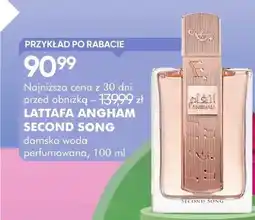 SuperPharm Woda perfumowana damska Lataffa Angham Second Song oferta