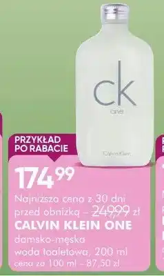 SuperPharm Woda toaletowa damska Calvin Klein One oferta