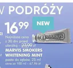 SuperPharm Pasta do zębów Marvis Smokers Whitening Mint oferta
