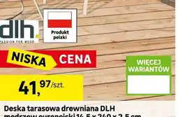 Leroy Merlin Deska tarasowa drewniana DLH modrzew europejski 14,5x240x2,5cm oferta