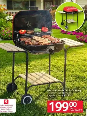 Grill prostokątny z pokrywą