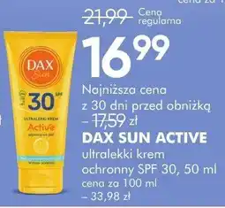 SuperPharm Krem ochronny Dax Sun Active ultralekki SPF 30 oferta