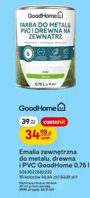 Castorama Emalia zewnętrzna do metalu, drewna i PVC GoodHome oferta