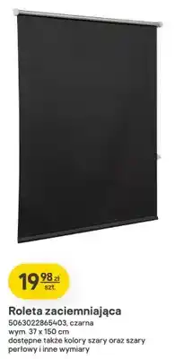 Castorama Roleta zaciemniająca czarna wym. 37x150cm oferta