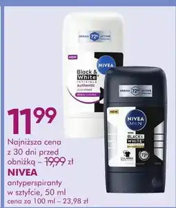 SuperPharm Antyperspirant w sztyfcie nivea black & white oferta