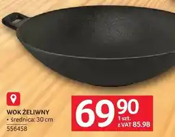 Selgros Wok żeliwny średnica: 30 cm oferta