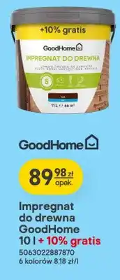 Castorama Impregnat do drewna GoodHome 10l + 10% gratis oferta
