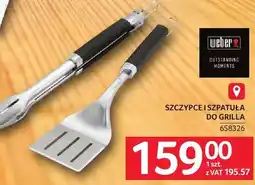 Selgros Szczypce i szpatuła do grilla Weber oferta