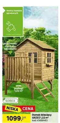 Leroy Merlin Domek dziecięcy grześ 1,22 m² oferta