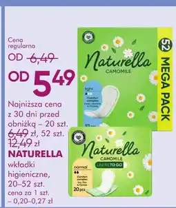 SuperPharm Wkładki higieniczne naturella camomile oferta