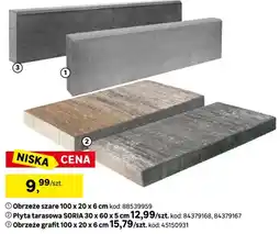 Leroy Merlin Obrzeże grafit 100x20x6cm oferta