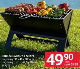 Selgros Grill składany X-Shape oferta