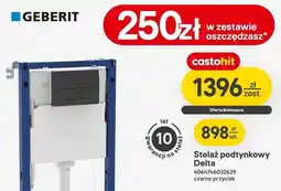 Castorama Stelaż podtynkowy Delta 4064746032639 czarny przycisk oferta