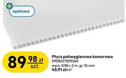 Castorama Płyta poliwęglanowa komorowa 5908227329360 oferta
