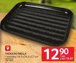 Selgros Tacka do grilla wymiary: 34,5 x 24,3 x 2,7 cm oferta